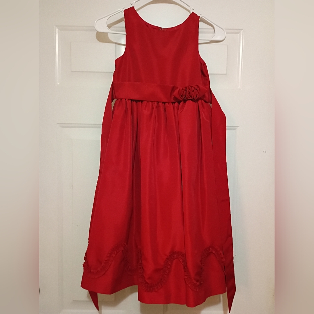Greendog Girls Red Formal Christmas Dress Size 12